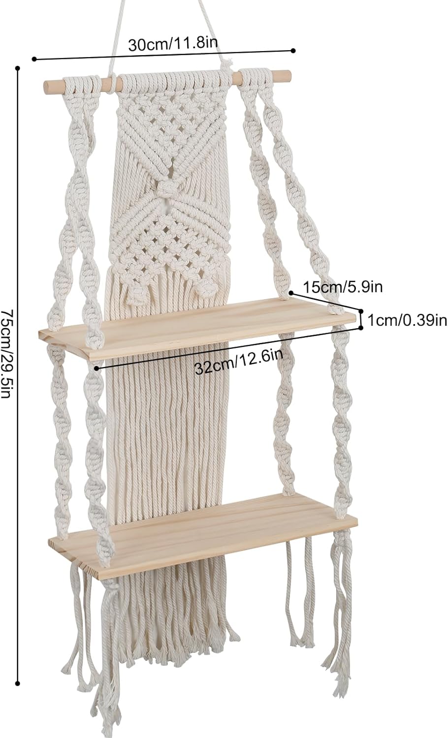 Wooden wall Floating Rack